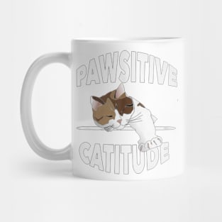 pawsitive catitude Mug